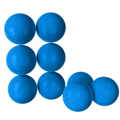GCA Pro Lacrosse Official Game Ball NFHS College Approved Velocity 6 Pack LAX Field Tournament Rubber Practice (Blue, 6 Balls)