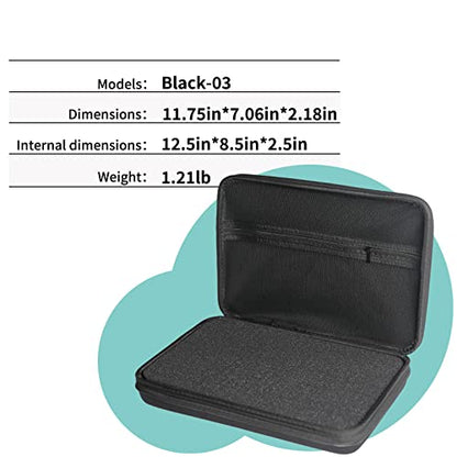 Electronics Organizer Travel Case,DIY Sponge Protection Electronic Organizer Travel Carrying Case Tech Accessories Hard Case Tech Pouch for Mouse Projector Charger Phone Earphone Hard Disk - size: 11.75in*7.06in*2.18in