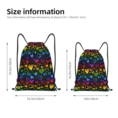 Rainbow Pride LGBT Drawstring Backpack Bag Sport Gym Dance Beach Travel Sackpack for Women Men - color: Lgbt_ddd00645
