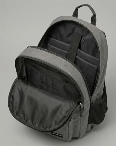 TRAILKICKER Classic Carry-on Travel Backpack, Laptop Backpack with Padded 17 inch Laptop Sleeve, Multi Pocket College Backpack, Casual Daypack Backpacks - Grey - color: Grey