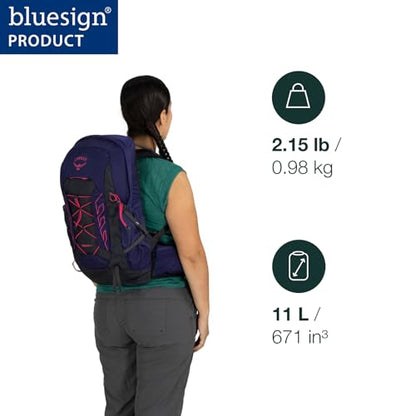 Osprey Tempest 11L Women's Lightweight Hiking Backpack - Small Daypack for Travel & Camping, Red Pampas/Coal Grey - color: Red Pampas/Coal Grey, size: 11L - Standard Fit