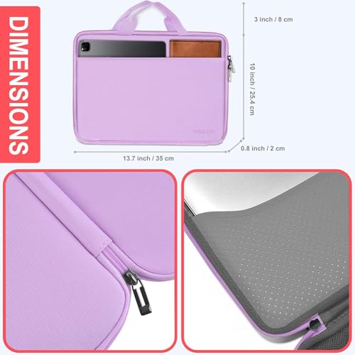 Hseok Laptop Case for MacBook Pro 14 inch TSA Sleeve Handbag, Purple - color: Purple