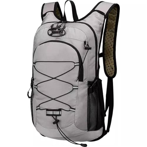 Lightweight Cycling Hydration Backpack,Large Capacity Pack for Travel,Hiking,Climbing,Skiing,Running Daypack for Men Women (Grey) - color: Grey