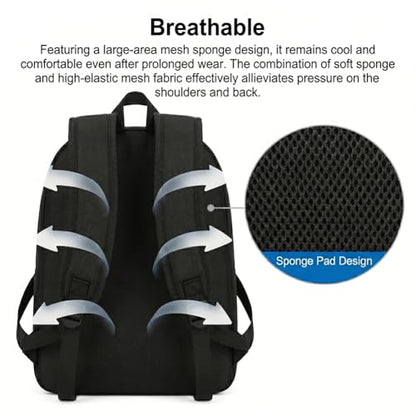 3-Pieces Backpack Set, Themed Backpack for Soccer – Multifunctional Large Capacity Daypack with Lunch Bag & Case for Daily Life - style: Soccer