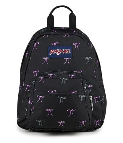 JanSport Half Pint Mini Backpack, 10.2 L - Durable Mini Bag Purse with Adjustable Shoulder Straps, Single Main Compartment, Zippered Stash Pocket, Bad Bows - color: Bad Bows