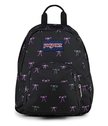 JanSport Half Pint Mini Backpack, 10.2 L - Durable Mini Bag Purse with Adjustable Shoulder Straps, Single Main Compartment, Zippered Stash Pocket, Bad Bows - color: Bad Bows