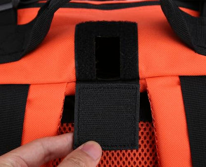 REEBOW GEAR Military Tactical Backpack for Men Large Army 3 Day Assault Pack Molle Hiking Daypack Bag (Orange-black) - color: Orange-black