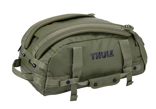 Thule Chasm Duffel bag, Weather-resistant materials, Easy packing, Converts to backpack, Internal pockets, Travel-ready - color: OLIVINE, size: 30L