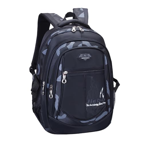 Bansusu Boys Backpack for Kids School Bag, Primary Middle School Backpack for Boys Bookbags - color: Style B - Grey