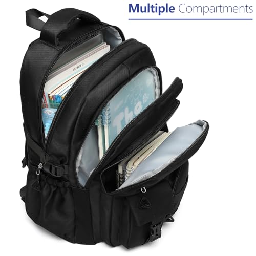 Cute Backpack for Teen Girls Boys, Aesthetic Travel Bookbag for High Middle School College Student (Black) - color: Black