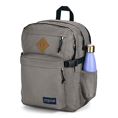 JanSport Main Campus Backpack - Travel or Work backpack w 15-Inch Laptop Sleeve and Dual Water Bottle Pockets, Graphite Grey - color: Graphite Grey