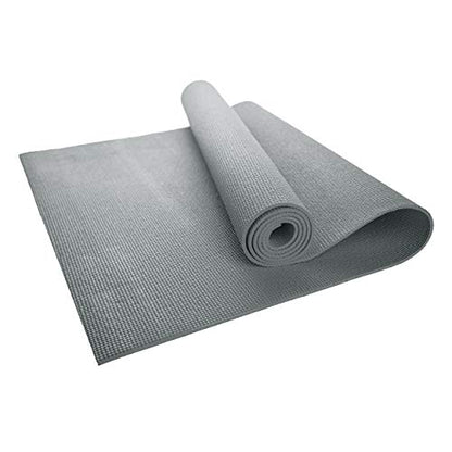 10-Pack Yoga Mat, 68" x 24" Non Slip Exercise Mat, 4mm Thick Gym Mat for Fitness and Stretching, Bulk Non Toxic Yoga Mats for Schools and Studios - color: Gray