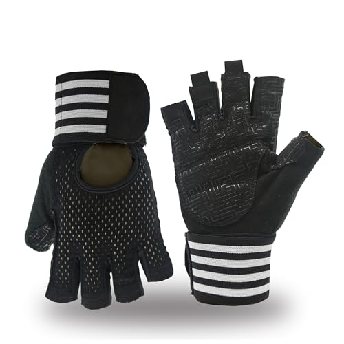 Weightlifting Gloves Padded Workout Gloves with Wrist Wrap Support Gym Gloves for Men Women Gym Exercise Fitness Training Lifting Dumbbell - size: Large