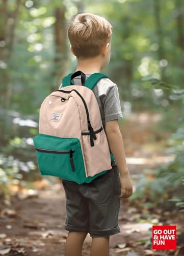 atgark Toddler Backpack for Boys 2-5: Preschool Kindergarten 13" Daycare Backpacks Fit A4 Folder - color: Desert Oasis, style: Ages 2-5 (13" H Fit A4 Folder)