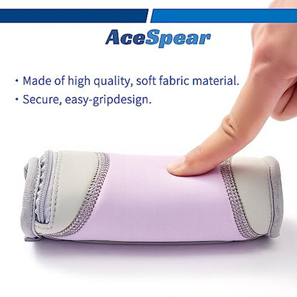 AceSpear Hand Weights for Women Men 1lb 2lbs 3lbs 4lbs Soft Dumbbells of 2, Detachable Walking Weight for Aerobics, Jogging, Running - color: Purple, style: 3 lbs x 2