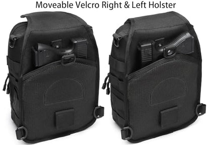 Tactical Sling Backpack With Holster Military Crossbody Bag for Men Single Shoulder Back Pack 10L - color: Red