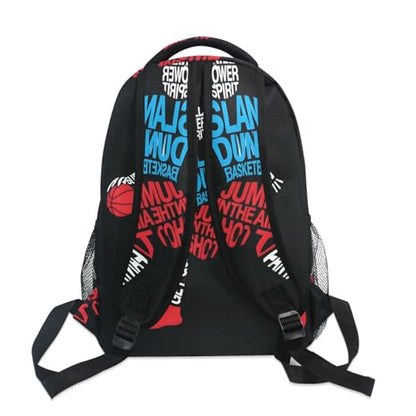 ALAZA Basketball Player Bank Shot Sports Large Backpack Personalized Laptop iPad Tablet Travel School Bag with Multiple Pockets - color: Basketball