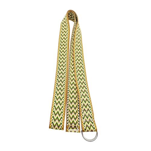 harayaa Yoga Strap Pilates Exercise Band Assisted Stretching Strap Resistance Band Polyester Material Suitable for Home Fitness Gym Workout - color: coffee