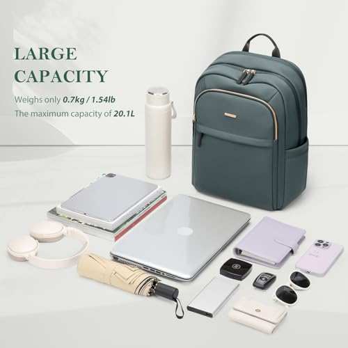 Travel Backpack for Women Personal Carry On Bag Business Weekender Hiking Multilayer Laptop Bag,16 Inch,DarkGreen - color: Upgrade-darkgreen, size: 16 Inch