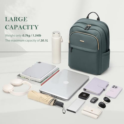 Travel Backpack for Women Personal Carry On Bag Business Weekender Hiking Multilayer Laptop Bag,16 Inch,DarkGreen - color: Upgrade-darkgreen, size: 16 Inch