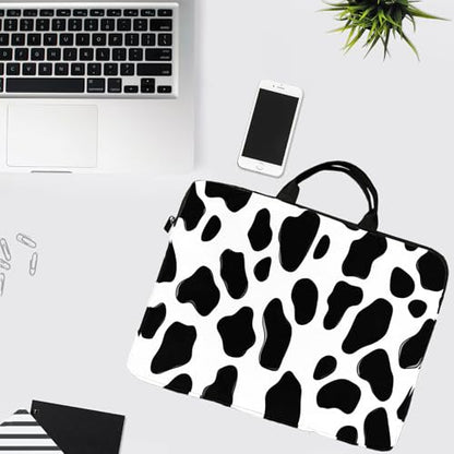 15-Inch Laptop Sleeve – Stylish, Lightweight, Shockproof, Water-Resistant Case for Lenovo, HP, Dell, Asus Notebooks - Cute Cow Pattern - color: Cute Cow Pattern