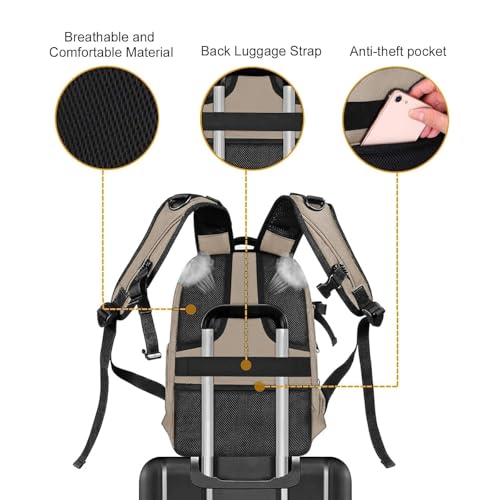 MOSISO Camera Backpack,DSLR/SLR/Mirrorless Photography Camera Bag Full Open Waterproof Hardshell Bag with Insert&Tripod Holder&Laptop Compartment Compatible with Canon/Nikon/Sony, Camel - color: Camel