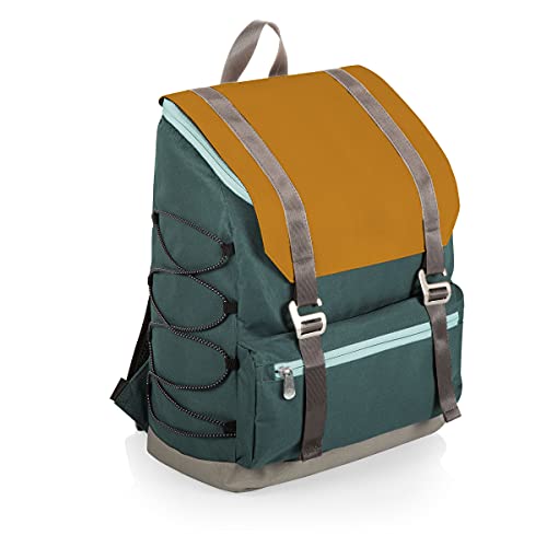 PICNIC TIME OTG Traverse Backpack Cooler, Modern Backpack Cooler with 28-Can Capacity, Fully Insulated Outdoor Bag with Water Resistant Interior, Pockets, Straps, and Bottle Opener, (Mustard Yellow) - color: Yellow