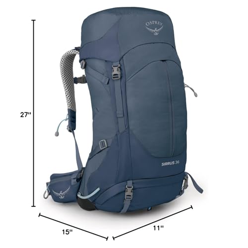 Osprey Sirrus 36L Women's Hiking Backpack, Muted Space Blue - color: Muted Space Blue, size: 36L