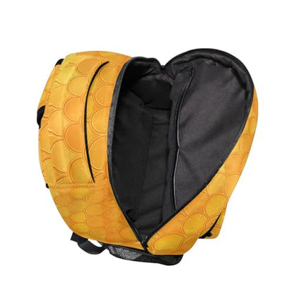 Laptop Backpack for Men Women Fashion Business Work Bag with Chest Strap Gift Men & Women Yellow Fish Scale Glittering - color: Multicolor05