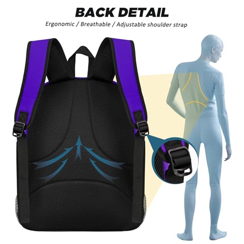 Goloni Soccer Bag, Basketball Bag with Ball Compartment & Shoe Compartment,Large Soccer Backpack for Basketball,Gym，Football - color: Purple