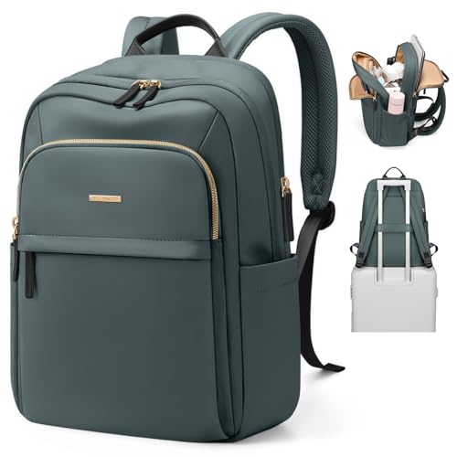 Hiking Travel Backpack for Women Casual Business Weekender Multilayer Laptop Bag,16 Inch,DarkGreen - color: A-darkgreen, size: 16 Inch