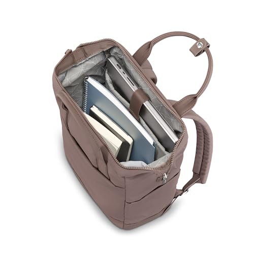 Samsonite Better Than Basics Convertible Backpack - Dual Carrying Options - Doctor-Bag Style Opening With Concealed Front Zipper - StackIt™ Strap Designed For Luggage Trolley - CHOCOLATE MAUVE