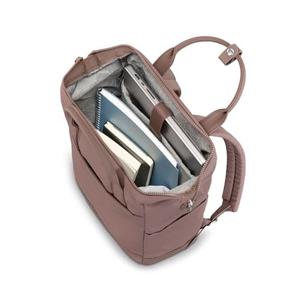 Samsonite Better Than Basics Convertible Backpack - Dual Carrying Options - Doctor-Bag Style Opening With Concealed Front Zipper - StackIt™ Strap Designed For Luggage Trolley - CHOCOLATE MAUVE
