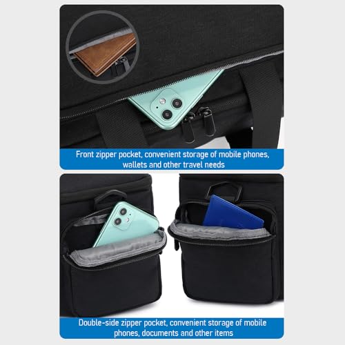 Andoer Camera Case Small Camera Bag Travel Camera Shoulder Bag Water-Resistant Shock-Proof Camcorder Bag DSLR Camera Bag for Mirrorless Camera with Removable Dividers and Shoulder Strap for Women Men