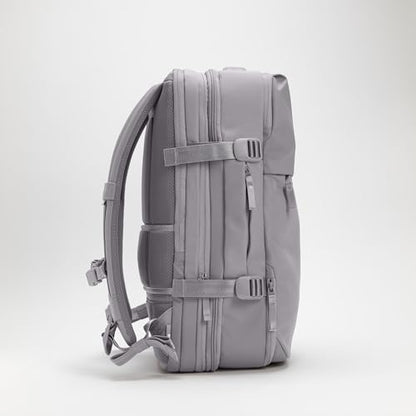 Incase A.R.C. Travel Backpack 38L – Expandable Carry On Luggage, Fits up to 17" Laptop – Butterfly Opening, Quick Access Pocket, Shoe Storage – Airplane Travel Essentials, Weekend Bag – Grey - color: Grey
