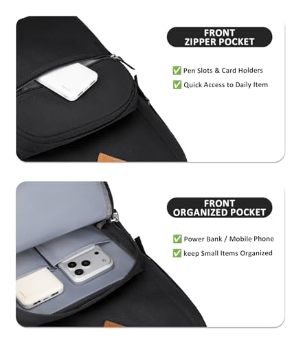 abshoo Classical Basic Womens Travel Backpack For College Men Water Resistant Bookbag (Black) - color: Black, size: 16.5 Inc