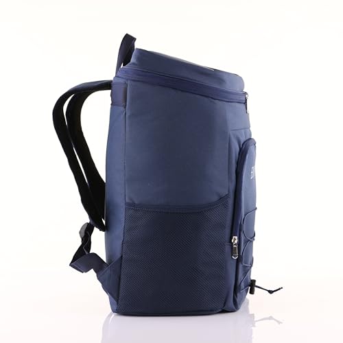 Personalized Cooler Backpack for Men, Custom Embroidered Backpack Cooler Bag, 30 Can Insulated Soft Cooler with Bottle Opener, Gift for Groomsmen Dad Husband, Black Blue Green - color: Blue