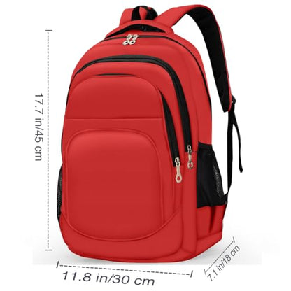 rickyh style Stylish Backpack: Multi-functional and Lightweight Bag for Travel, School, and Outdoor Activities - color: 007hongse