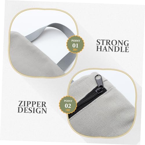UPKOCH Canvas Arm Slimming Sandbag Weight Training Fitness Bag with Handle for Yoga and Exercise Adjustable Heavy Duty Workout Sandbag for Arm and Leg Training