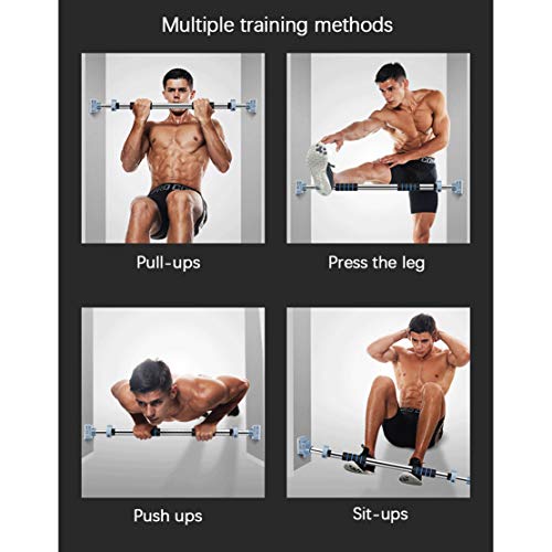 Pull-Up Bar Horizontal Bar Multipurpose Indoor Family No Punching Fitness Equipment Security Lock Suitable for All Doorways Load-Bearing 200 Kg,65-100cm