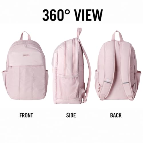 Reebok Backpack - Multipurpose Lightweight Carry On Everyday Laptop Gym Travel Commuter Backpack, Regan II Ashen Lilac - color: Regan II Ashen Lilac