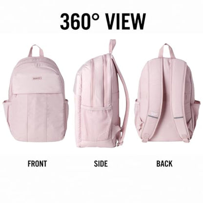 Reebok Backpack - Multipurpose Lightweight Carry On Everyday Laptop Gym Travel Commuter Backpack, Regan II Ashen Lilac - color: Regan II Ashen Lilac