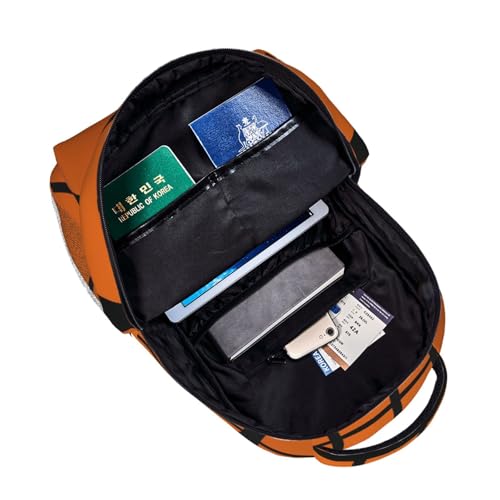 Basketball Laptop Backpacks With Smooth Zippers,Ergonomic Shoulder Straps,16.5â€ Travel Backpack For Adult
