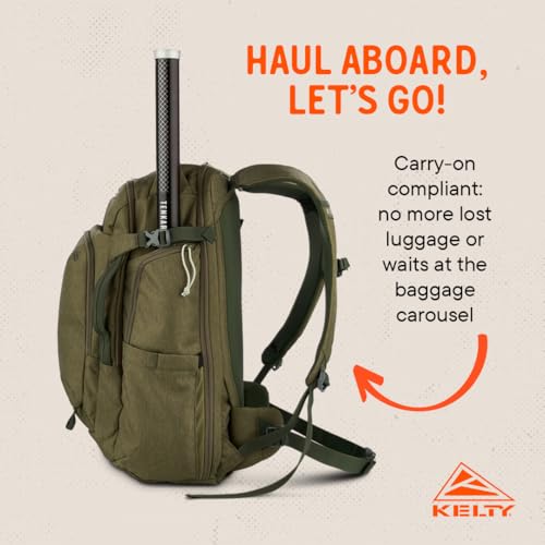 Kelty | Redwing Traveler Backpacks, Travel Pack for Adventure Travel - color: Burnt Olive, size: 30L