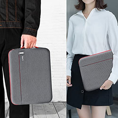 Voova Laptop Sleeve Case 14 15 Inch with Handle, 360° Protective Waterproof Slim Computer Bag Cover Compatible with MacBook Air 15 M2/M3/M4 2024-2025, MacBook Pro 14, Hp Chromebook 14, Grey - color: Grey, size: 14-15 Inch