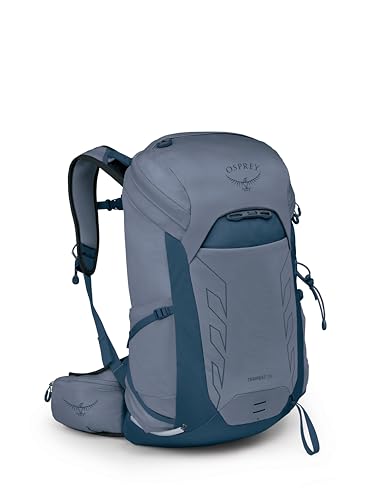 Osprey Tempest 26L Women's Lightweight Hiking Backpack - Daypack for Travel & Camping, Anchor Blue/Atlas - color: Anchor Blue/Atlas, size: 26L - Standard Fit