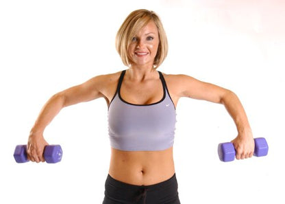 CAP Barbell CAP Barbell Neoprene Coated Dumbbells - color: Grey, size: 12 lb
