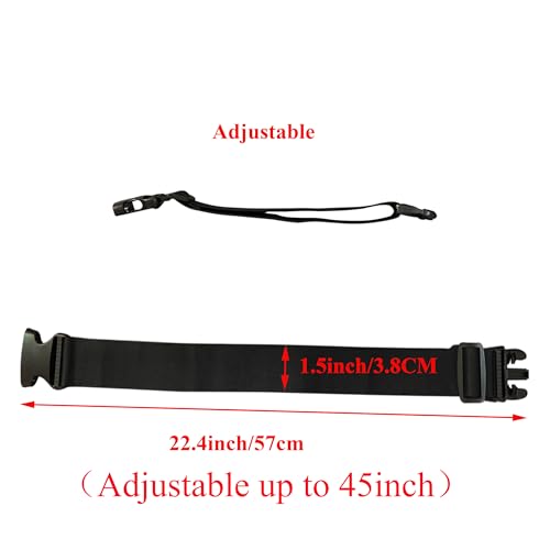 2pcs Travel Luggage Straps for Suitcases, Two Add a Bag Travel Luggage Adjustable Buckle Belt Travel Accessories Connector Attachment - Connect Your 3 luggages