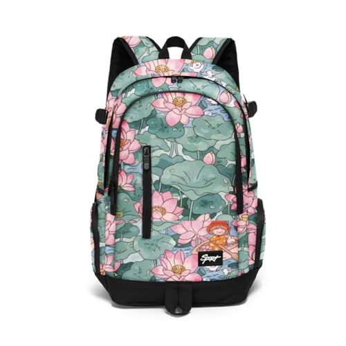 rickyh style School Backpack Travel Bag for Men & Women Lightweight College Back Pack with Laptop Compartmen - color: 01hh