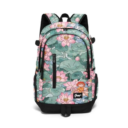 rickyh style School Backpack Travel Bag for Men & Women Lightweight College Back Pack with Laptop Compartmen - color: 01hh